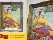 A várakozó hölgy - gobelin falikép