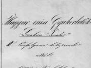 Szépírási gyakorló füzet 1835