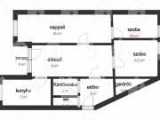 Eladó 65 m2-es panellakás Debrecen, Kertváros