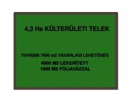 Eladó 43592 m2-es külterületi telek Kecskemét