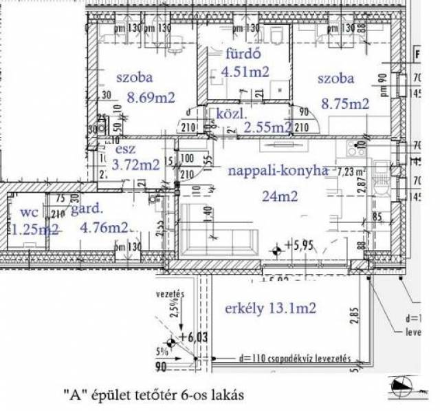 Kód: 5173 Prémium kategória, önálló hrsz, erkély, tároló, parkoló - Kép