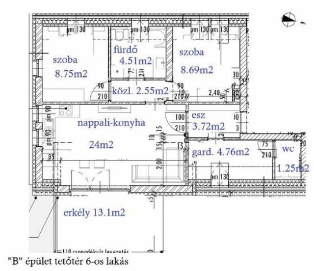 Kód: 5173 Prémium kategória, önálló hrsz, erkély, tároló, parkoló - Kép
