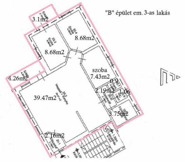 Kód: 5224 Új építés, prémium kategória, 2 erkély, N+3 szoba, gk. beálló, konyhabútor - Kép