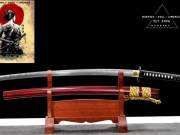 Teljesen új, gyönyörű Damaszk(rétegelt penge)Japán Senshi no Tamashi Katana, szamurájkard
