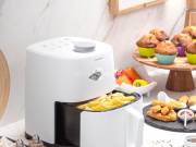 Innovagoods Fryinn Lite 2000 fehér színű air fryer, forró levegős olaj nélküli sütő 2 L