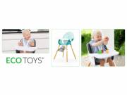 Etetőszék 2in1 ECOTOYS - kényelmes, praktikus, környezetbarát