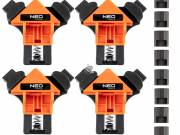 NEO TOOLS Sarokszorító szett, rugós, 4 darabos készlet 45-492