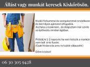 Állást vagy munkát keresek Kiskőrösön.