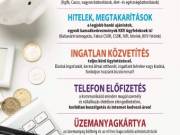 Hitel,Biztosítás,Ingatlan közvetítés