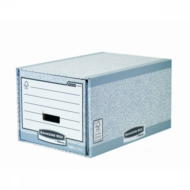 Bankers Box archiefbinder Pro-clip doos van 20 stuks licht blauw