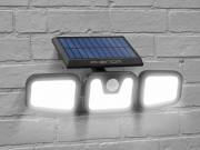 Mozgásérzékelős szolár reflektor - karos, forgatható - 3 COB LED