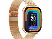 HryFine Y13 Smart Watch - Arany szín, fém szíj - 5 nap akku idő, 1.69" HD kijelző, IP67, Blueto