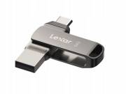 Lexar® JumpDrive® D400 USB 3.1 Type-C Dual Slot Metal PenDrive – telefonhoz és számítógéphez. Alumín