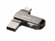 Lexar® JumpDrive® D400 USB 3.1 Type-C Dual Slot Metal PenDrive – telefonhoz és számítógéphez. Alumín