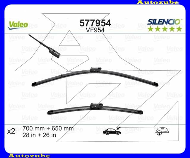 VW CRAFTER 2 2016.11-től /7C/ Ablaktörlő lapát szett első 2db/700-650mm ...