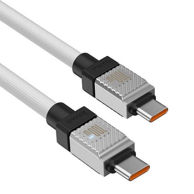 BASEUS Type-C kábel Type-C Type-C CoolPlay gyors töltés 100W 1m fehér ...