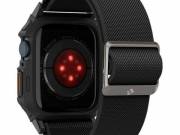 Spigen Lite Fit PRO Apple Watch 4/5/6/7/ 8/9/SE 44/45mm fekete csereszíj