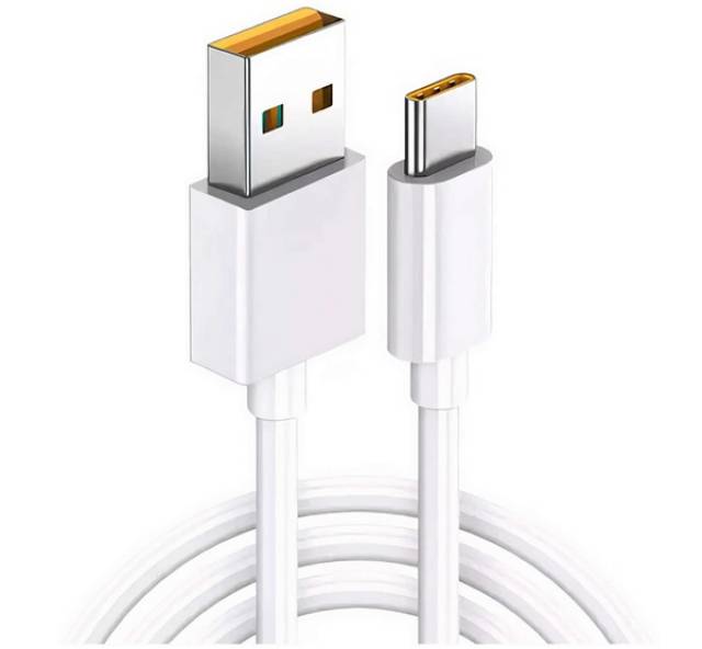 OPPO adatkábel (USB - Type-C, 65W, gyorstöltő, 100cm) FEHÉR - Kép