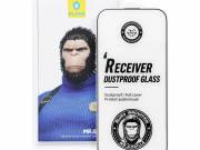 5D Mr. Monkey Glass (Strong Dustproof) üvegfólia fekete szegéllyel iPhone 16 Pro - Blueo