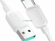 Joyroom A14 Multi-Color Series USB-A - Type-C kábel 3A 1.2m - fehér