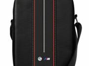 BMW BMTB8COMPVSKR Nylon Red Stripe univerzális tablet táska 8" - fekete