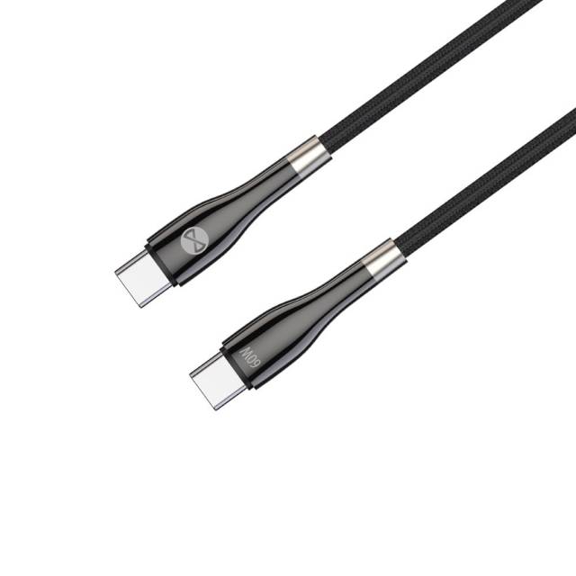 Forever Sleek Type-C - Type-C kábel 60W 1m - fekete - Kép