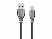 Forever Tornado USB-A - Type-C kábel 3A 1m - fekete
