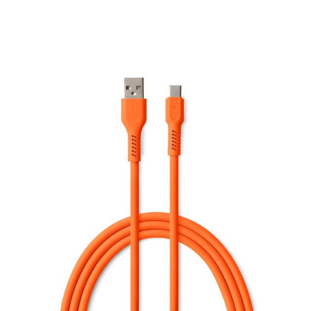 Colorum CK60-AC-10 USB-A - Type-C kábel 3A 1.8m - narancssárga - Kép