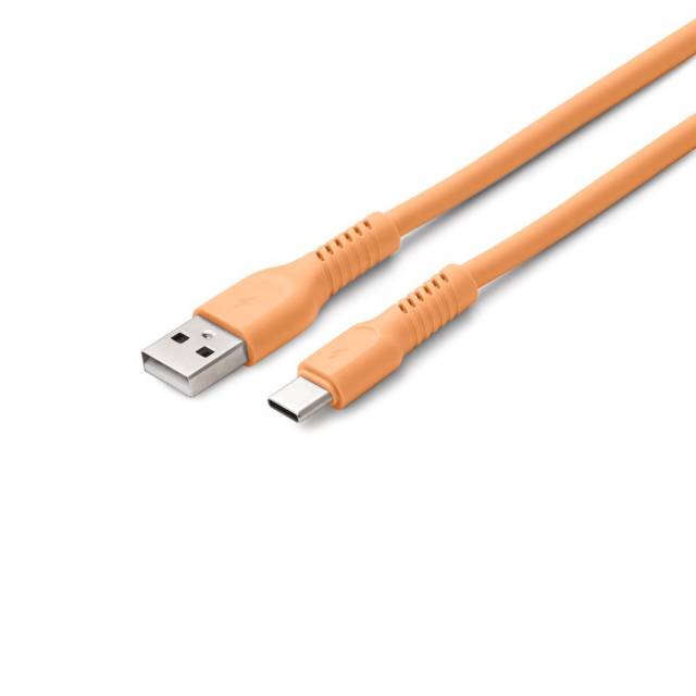 Colorum CK60-AC-14 USB-A - Type-C kábel 3A 1.8m - barackszín - Kép