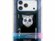 NIMMY tok SZEMÜVEG COOL CAT kompatibilis MagSafe az IPHONE 17 Pro-hoz fekete kék - Nimmy