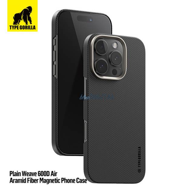 Apple iPhone 17 Air TG Aramid Fiber (600D) Magsafe Hátlap - Arany - TYPE GORILLA - Kép