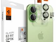 Spigen Optik Pro Glas.TR "EZ FIT" kameravédő 2db iPhone 17 / 16 / 16 Plushoz zöld