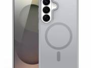 DUX DUCIS YIND szilikon telefonvédő (ütésállóság, kameravédő, matt, MagSafe) VILÁGOSSZÜRKE Samsung G