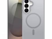 DUX DUCIS YIND szilikon telefonvédő (ütésállóság, kameravédő, matt, MagSafe) VILÁGOSSZÜRKE Samsung G