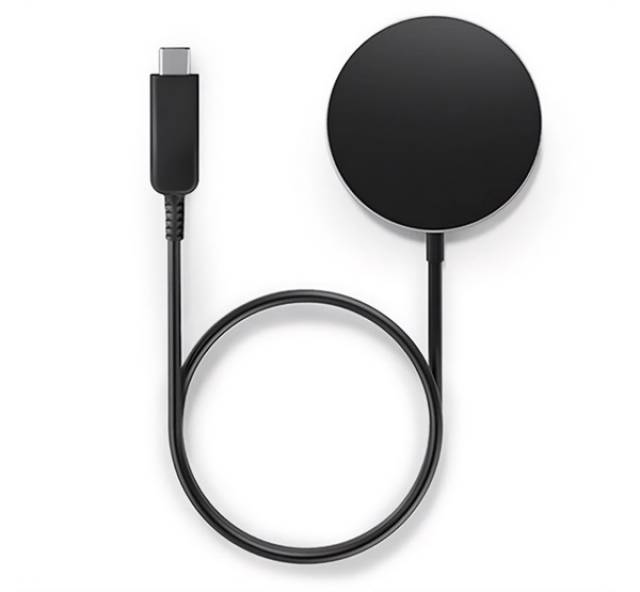 Designed for SAMSUNG töltő (Type-C, 15W, wireless, mágneses, Qi2) FEKETE - Kép