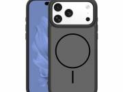 Szilikon telefonvédő (műanyag hátlap, ütésállóság, légpárnás sarok, kameravédő, MagSafe) FEKETE Appl