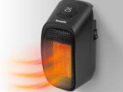 Mini hősugárzó (400W, LED kijelző, 230V, fekete) - Bewello