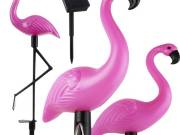 Napelemes kerti lámpa - flamingó-3 darabos szett - Gardlov