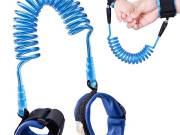 Biztonsági póráz gyerekeknek - Kék, erős tépőzáras csuklópánt