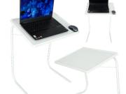 Laptop asztal összecsukható 52 x 40 cm fehér