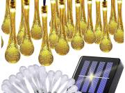 Napelemes kerti jégcsap füzér, 20 LED