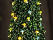 Szolár LED fényfüzér - gomba - 2,4 m - 25 LED - melegfehér - Garden of Eden