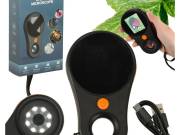 Digitális mikroszkóp optikai nagyítóval, 2 MP, 8 db LED - 500-szoros nagyítás fényképező funkcióval