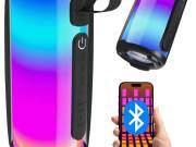 Vezeték nélkül bluetooth hangszóró rádióval, színes háttérvilágítással