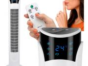 Oszlopventilátor 83 cm – távirányítós toronyventilátor fehér| Ruhhy