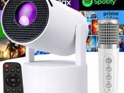 Okos projektor Android TV 11.0 rendszerrel, Bluetooth kapcsolattal - mozi minőség otthonában