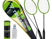 Tollaslabda szett 9 db – badminton ütő készlet tokban, 2 ütő + 6 labda | Trizand