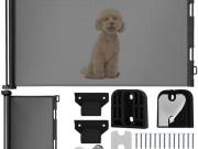 Kihúzható biztonsági kapu szürke-fekete - Ruhhy