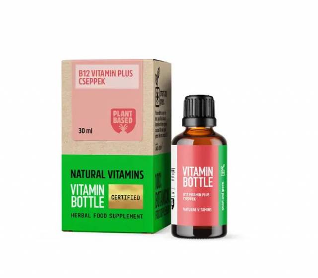 Vitamin Bottle B12 Vitamin Plus cseppek (30 ml) Pécs Egészség, Szépség