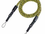 Hama Braid 120 szíj Digitális kamera Nejlon Fekete, Sárga